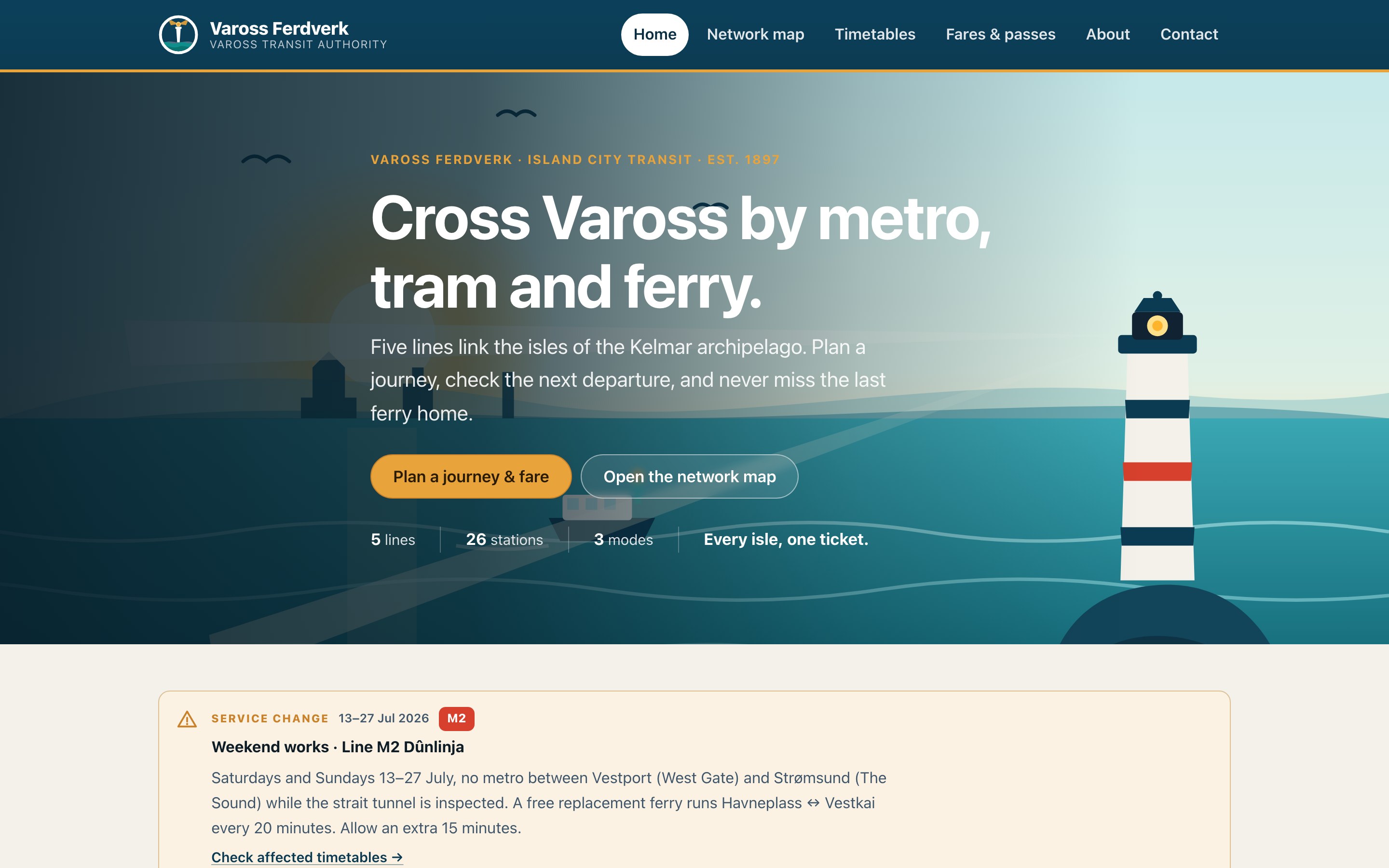 Above-the-fold screenshot of the website generated by Claude Opus 4.8 Max