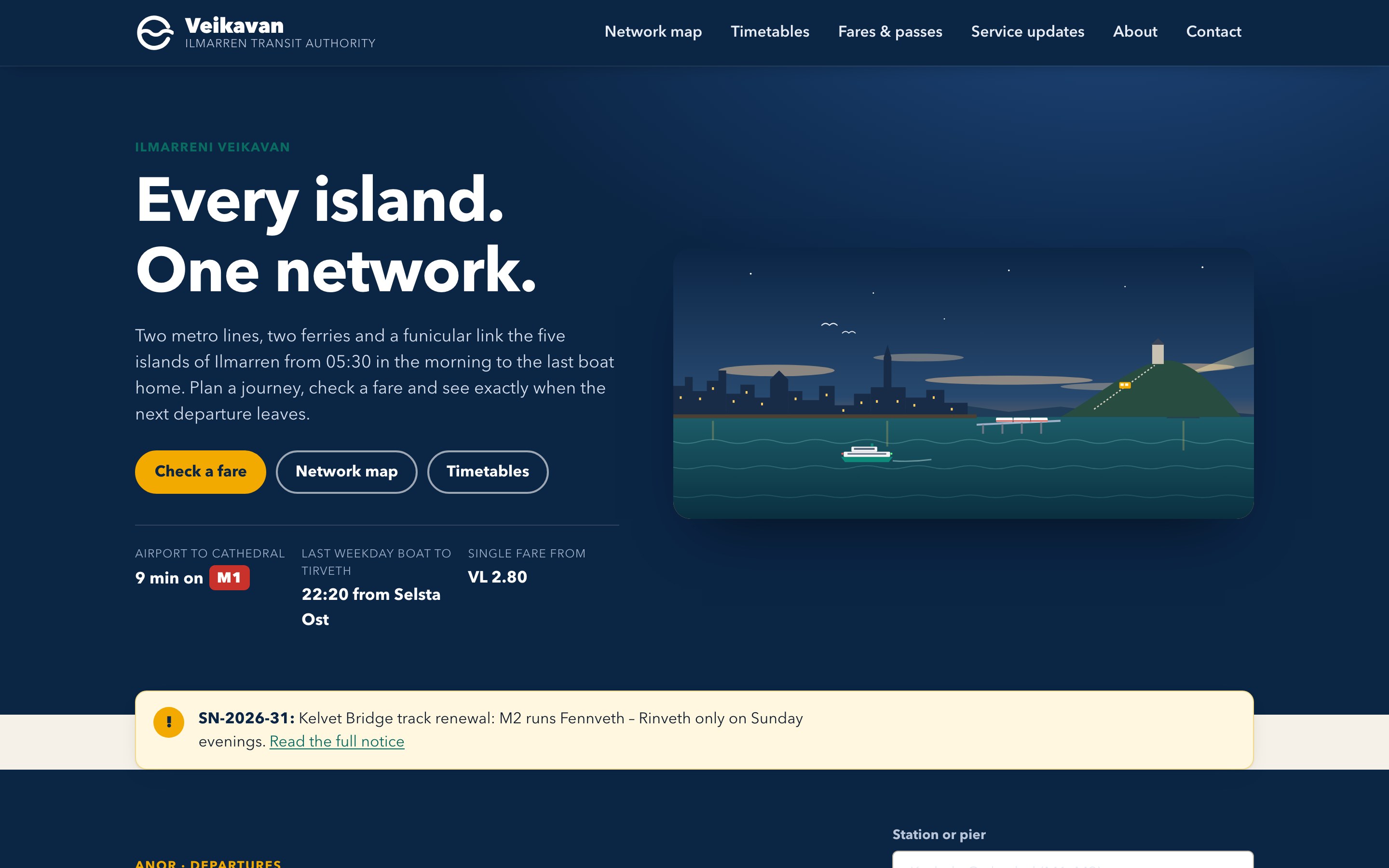 Above-the-fold screenshot of the website generated by Claude Fable 5.1 High