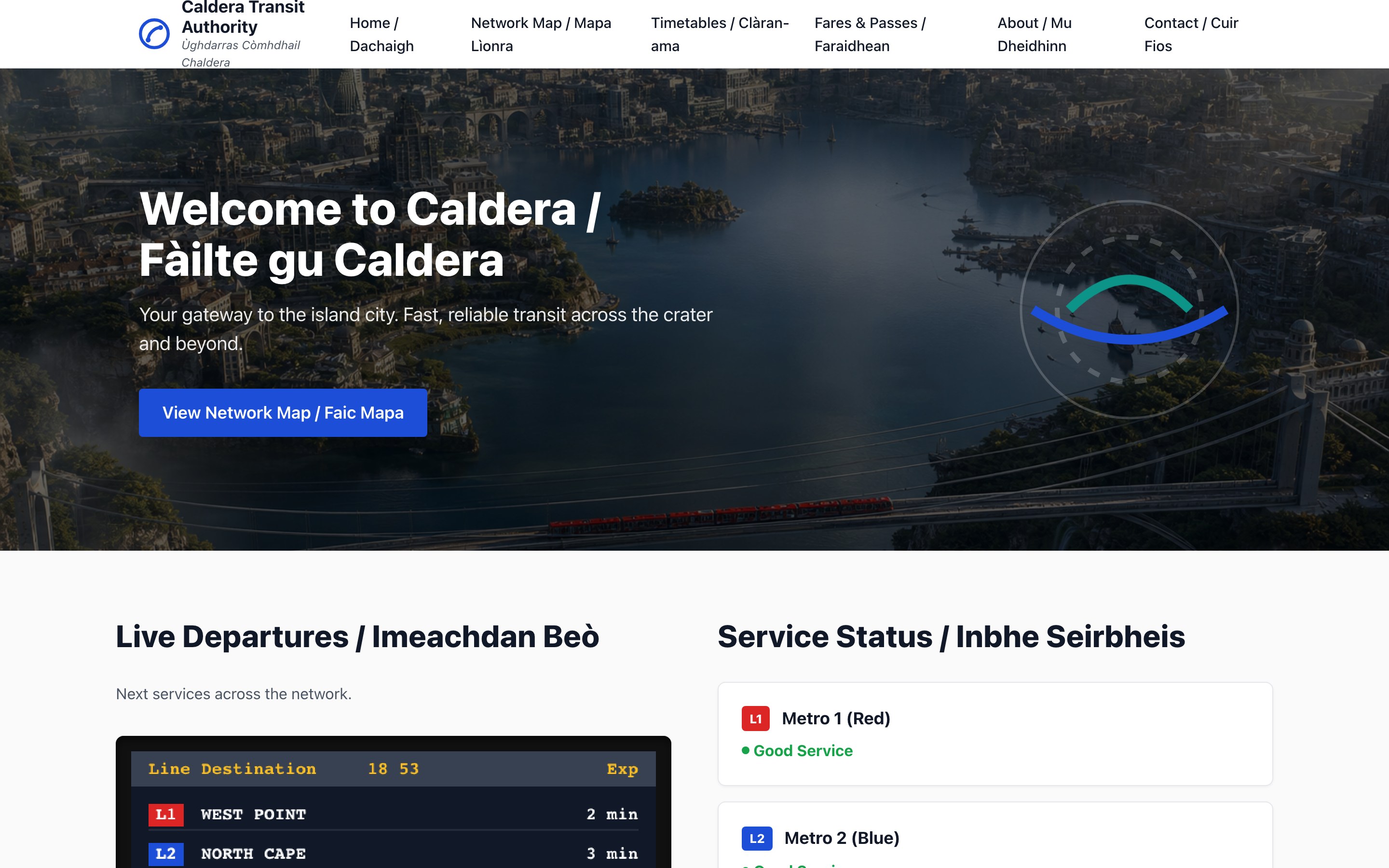 Above-the-fold screenshot of the website generated by Gemini 3.1 Pro