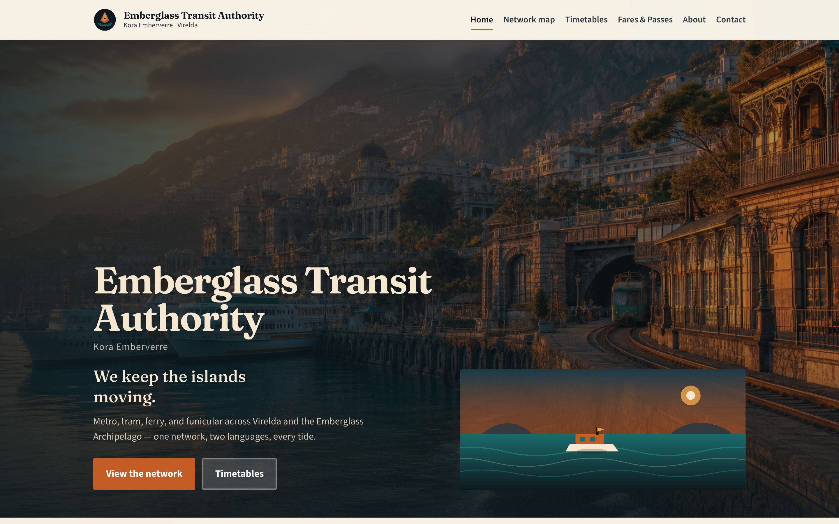 Above-the-fold screenshot of the website generated by Grok 4.5 High Fast
