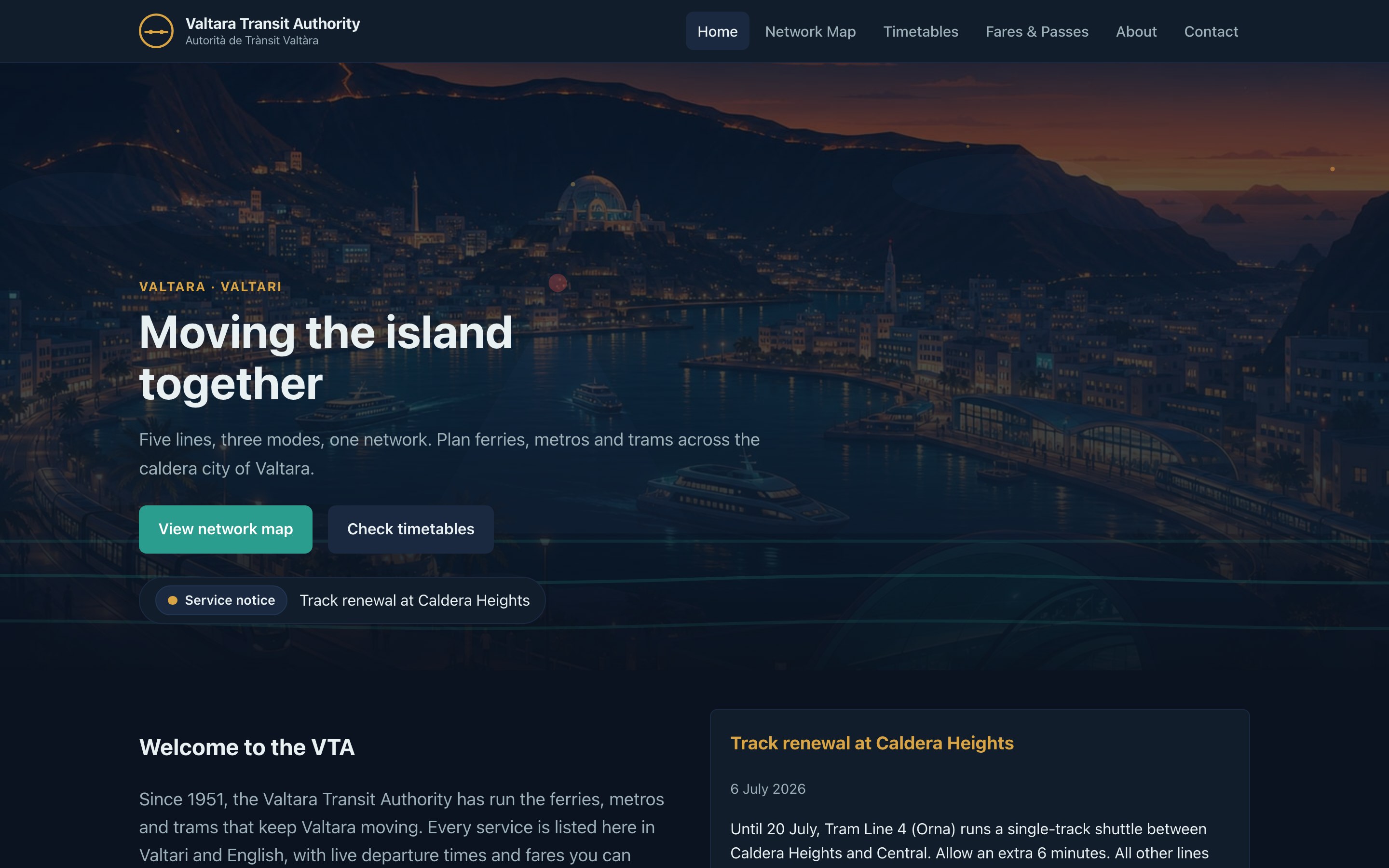 Above-the-fold screenshot of the website generated by Kimi K2.7 Code