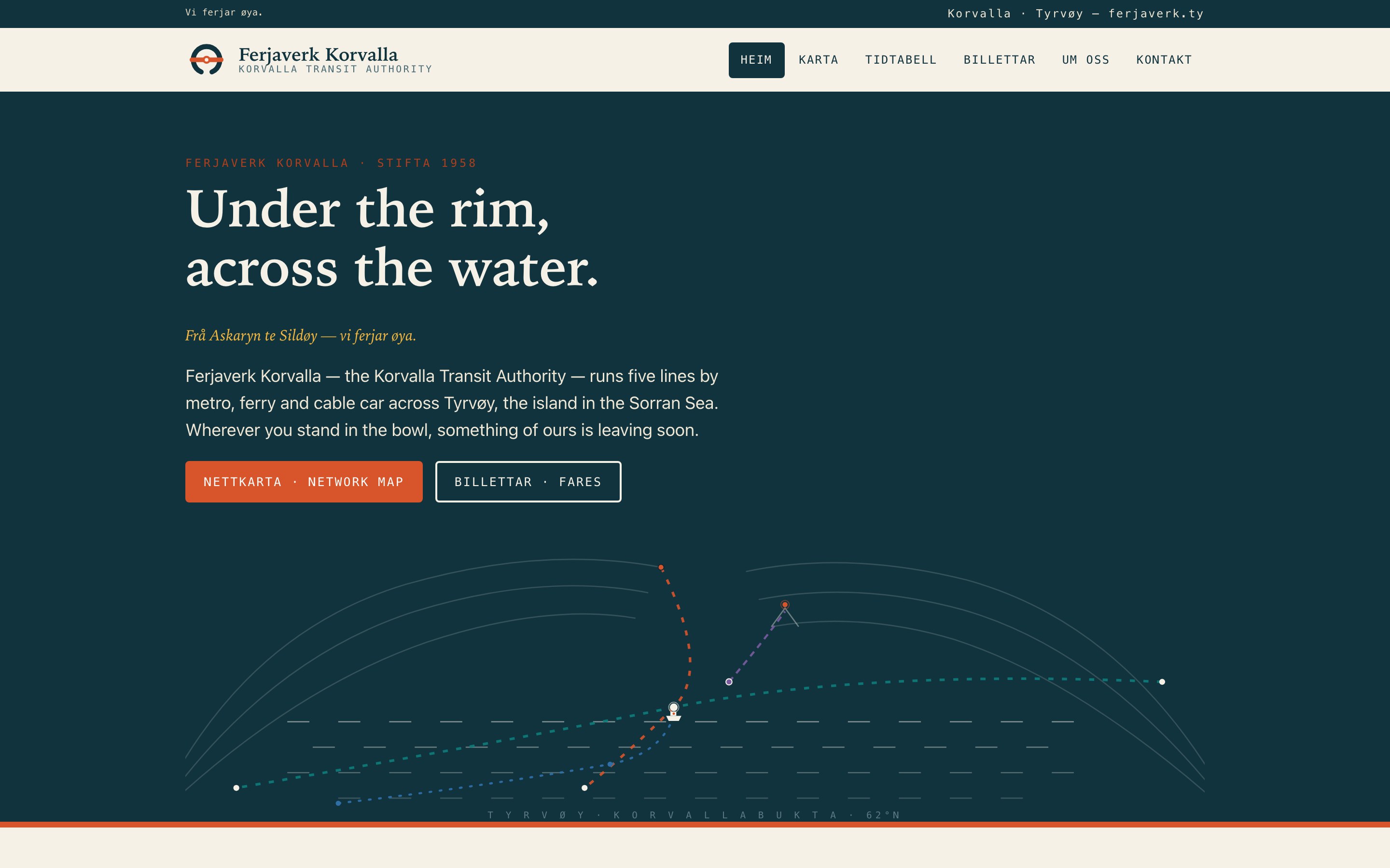 Above-the-fold screenshot of the website generated by SWE-2 Max
